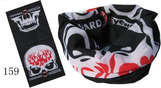 Skull Design Bandana in black,red and white color (YT-159)