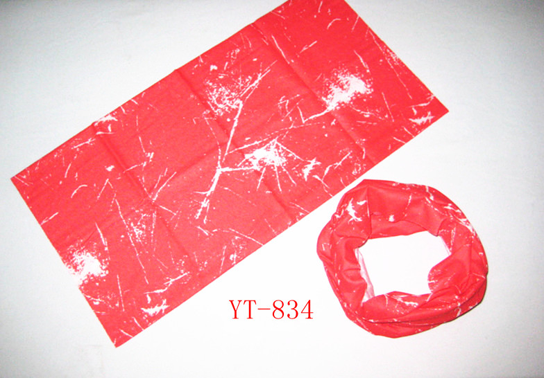 Multifunctional Bandana (YT-834) with Red & white Lightning Design