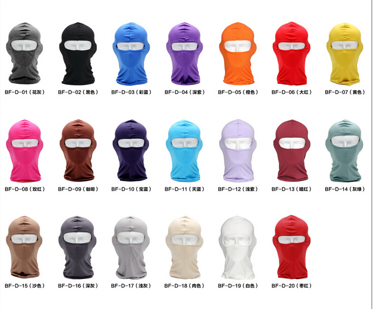 Featured Bamboo Viscose Fiber Headcover 16 Colors Head Masks