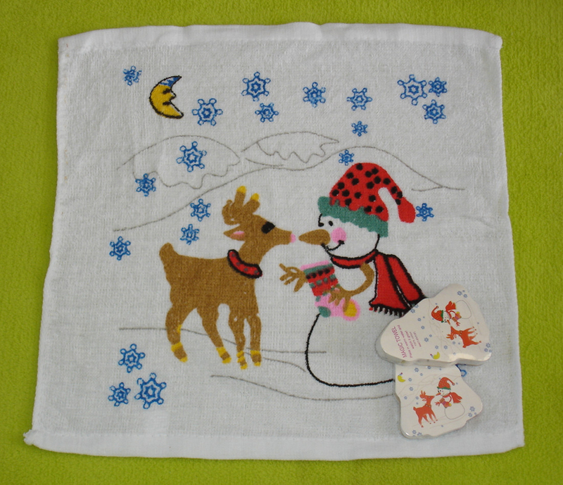 Christmas Gifts with Christmas Design Compressed Towel in Terry Pattern (YT-676)