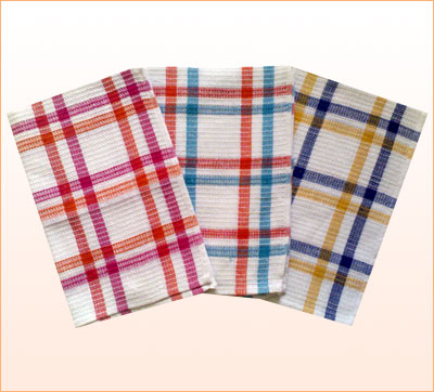 Tartan Jacquard Design Tea Towel (YT-182)