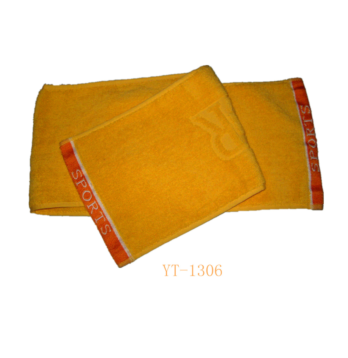 Jacquard Sports Towel, 100% Cotton Material, Blue Color as YT-1305